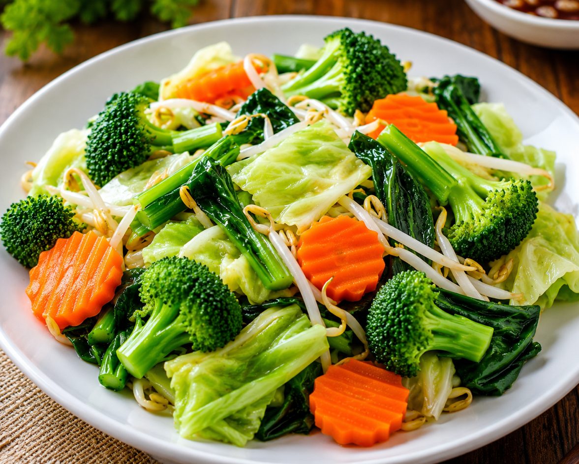 Steamed Veggies.