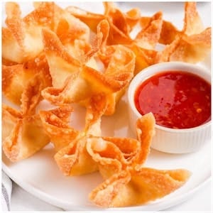 Crab Cheese Rangoon (5 Pieces).