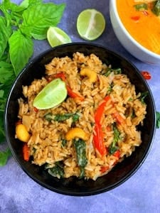 Thai Street Style Fried Rice (Gluten-free).