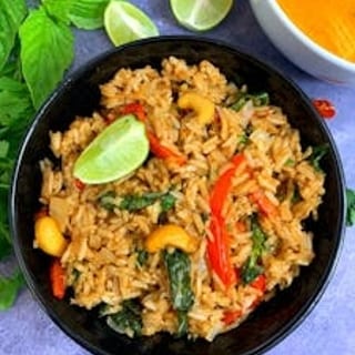 Thai Street Style Fried Rice (Gluten-free)