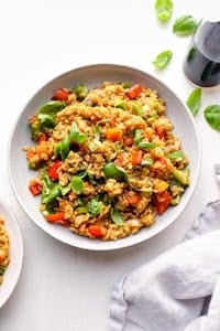 Thai Street Style Basil Fried Rice  (Gluten-free).