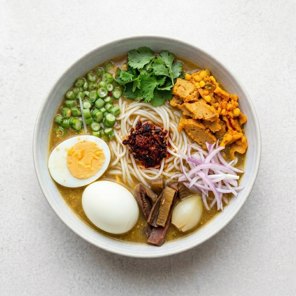 Mohinga (Burmese Traditional Fish Soup).