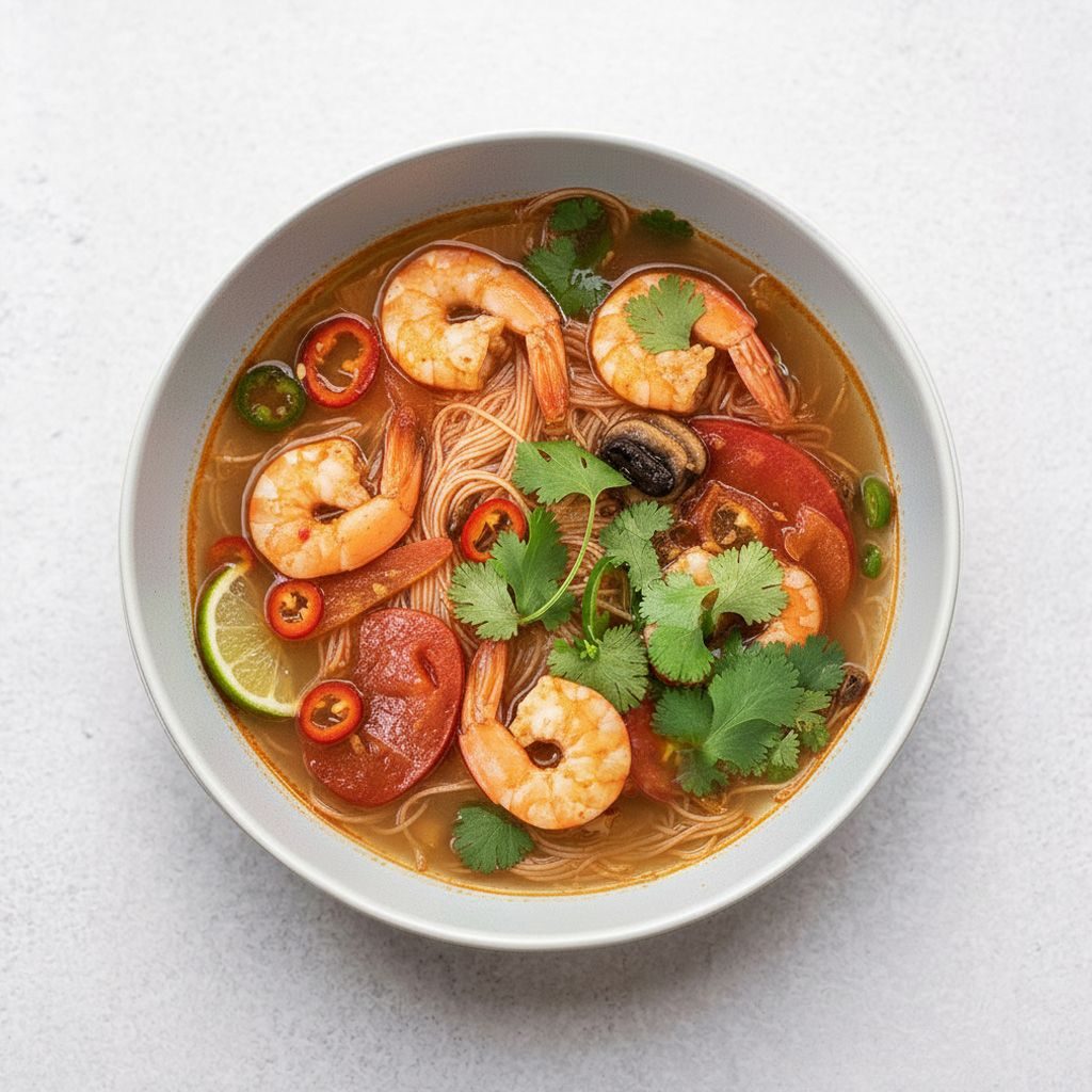 Tom Yum Noodle Soup.